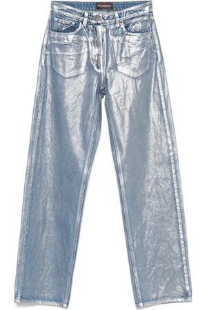 MVP Wardrobe Jeans con effetto metallizzato