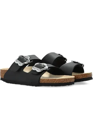 Birkenstock Sandali slides Arizona Flowers con doppia fibbia