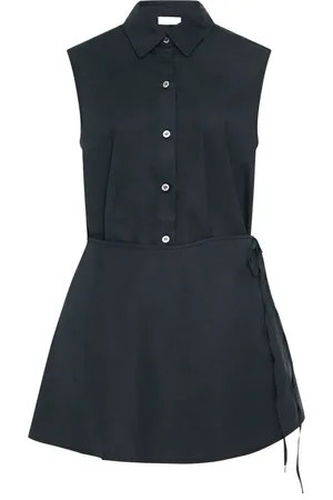 ROSETTA GETTY Camicia asimmetrica smanicata