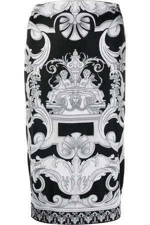VERSACE Gonna midi Silver Baroque