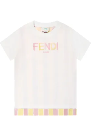Fendi T-shirt in cotone con stampa