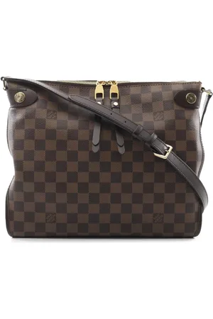 LOUIS VUITTON Borsa a tracolla Duomo in tela Damier Ebène 2017