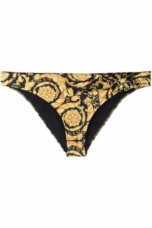 VERSACE Slip bikini con ricamo