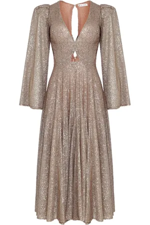 Lethicia Bronstein Abito midi Carol Dieckmann con glitter