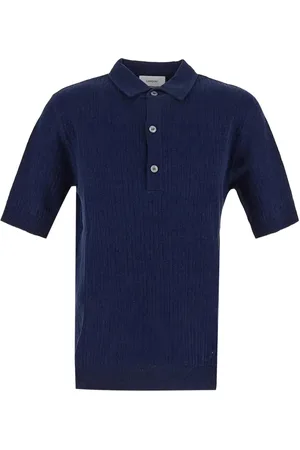 LARDINI Polo in cotone con ricamo logo