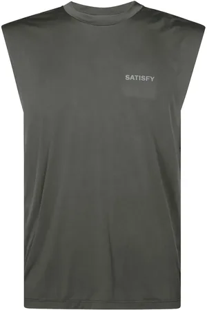 SATISFY Top con stampa logo