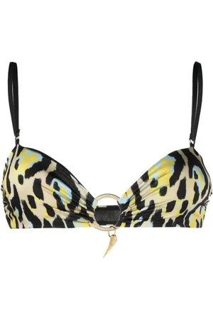 Roberto Cavalli Top bikini con stampa