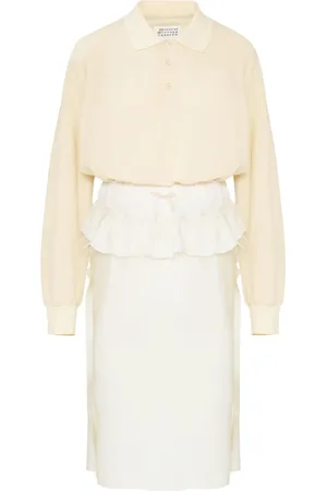Maison Margiela Abito midi a maniche lunghe