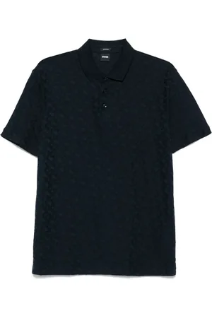 HUGO BOSS Polo con effetto jacquard