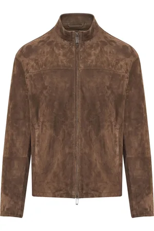 Emporio Armani Giacca in pelle scamosciata