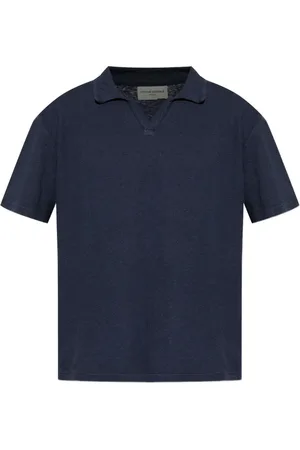 OFFICINE GENERALE Polo in cotone con ricamo logo