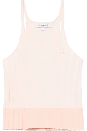 Maison Kitsuné Canotta a coste con applicazione baby fox