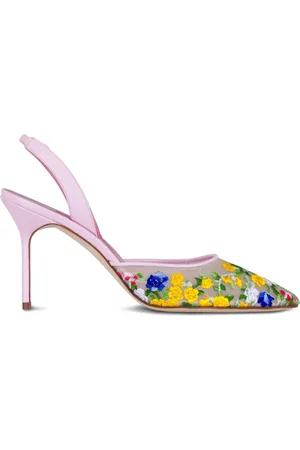 Manolo Blahnik Pumps con ricamo 90mm