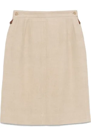 Hermès Minigonna in lino anni 2000