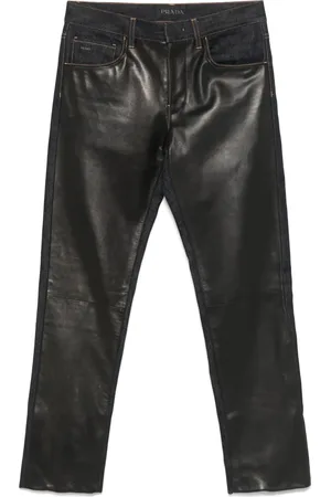 Prada Jeans con inserti in pelle anni 2010