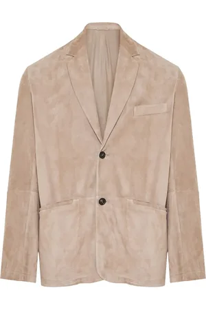 Emporio Armani Blazer in pelle scamosciata