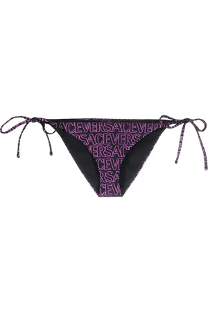 VERSACE Slip bikini con stampa