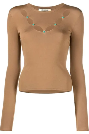 Roberto Cavalli Top con dettaglio cut-out