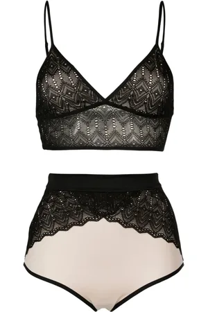 Lethicia Bronstein Set lingerie con dettagli in pizzo (2 pezzi)