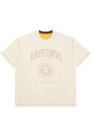 A Bathing Ape T-shirt reversibile con stampa
