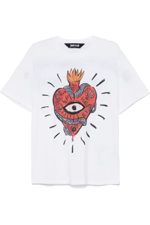 Roberto Cavalli T-shirt Heart and Snake