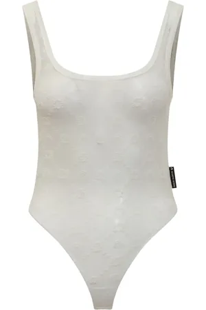 Marine Serre Body con effetto jacquard