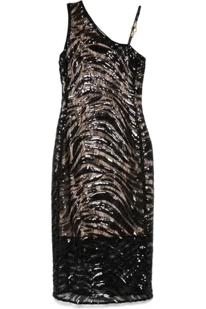 Roberto Cavalli Abito midi con paillettes