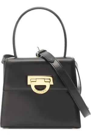 Céline Borsa tote Madras in pelle two-way anni 2000