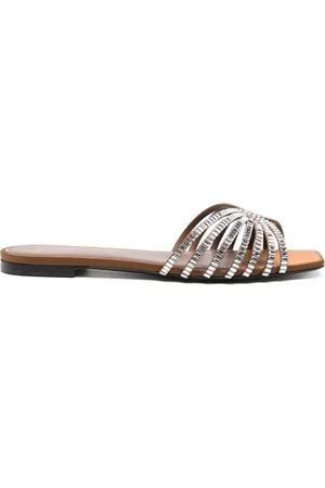 Alevì Sandali slides con cristalli