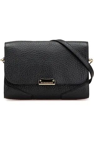 Burberry Borsa a tracolla Heritage piccola in pelle di vitello zigrintata 2000-2017