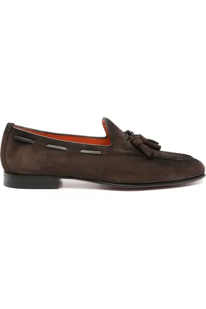 santoni Mocassini in pelle scamosciata