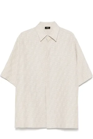 Fendi Camicia con motivo FF jacquard