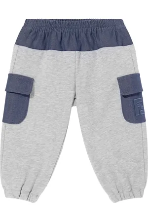 Fendi Pantaloni sportivi bicolore