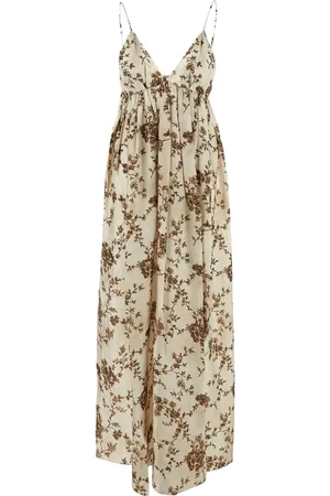 UMA WANG Abito midi con stampa a fiori