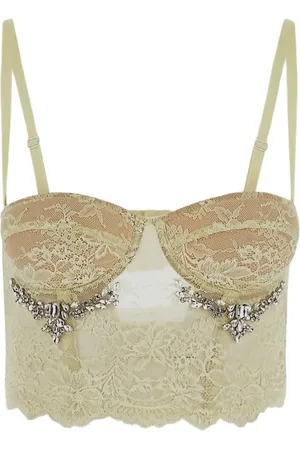Des Phemmes Top stile corsetto in pizzo