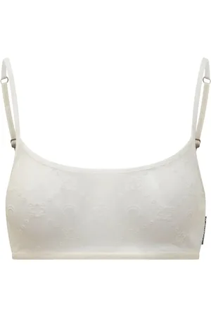 Marine Serre Reggiseno con motivo jacquard