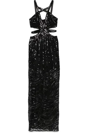 Roberto Cavalli Abito lungo con paillettes