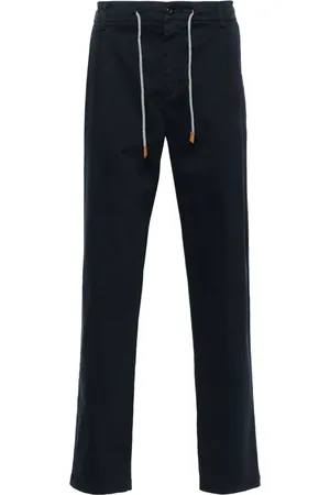 ELEVENTY Pantaloni con coulisse e dettagli plissettati
