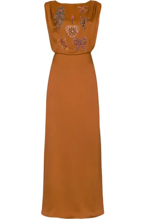 TEMPERLEY LONDON Abito lungo Adalina con perline