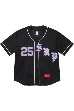 Supreme Top stile baseball Old English "SS 25 - Black"