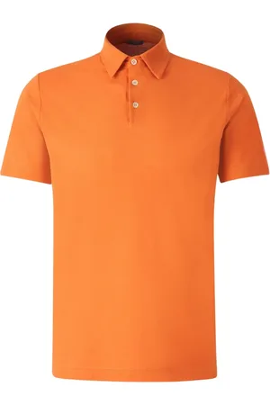ZANONE Polo in cotone con ricamo logo