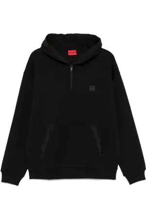 HUGO BOSS Felpa con zip e cappuccio