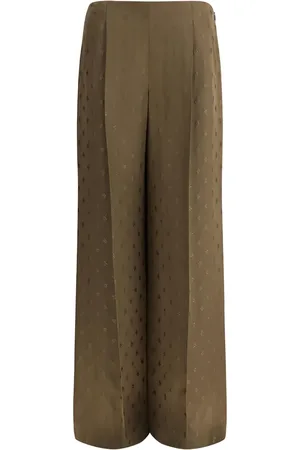 Fendi Pantaloni a fiori jacquard