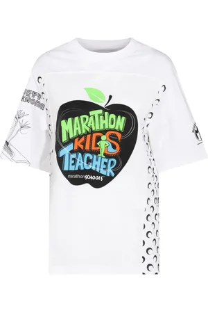Marine Serre T-shirt con stampa