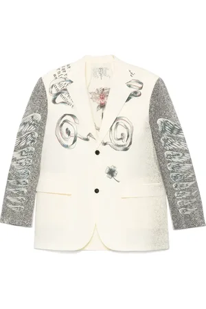 Jean Paul Gaultier Blazer con motivo tattoo