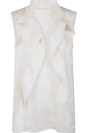 SACAI Top smanicato con ruches