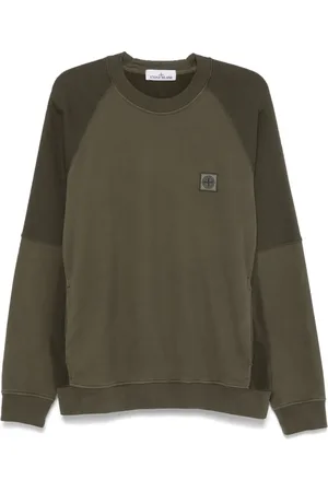 Stone Island Felpa con applicazione Compass