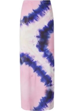 Paco rabanne Gonna lunga con fantasia tie-dye