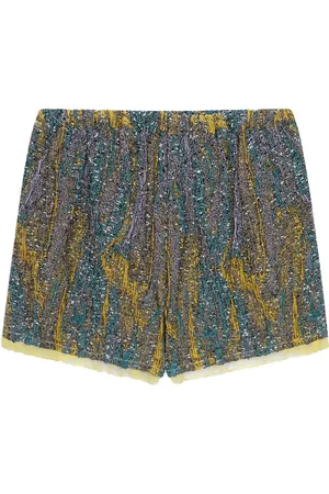 DRIES VAN NOTEN Shorts con effetto jacquard