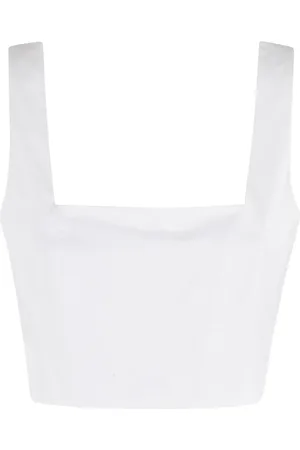 FEDERICA TOSI Top crop con scollo quadrato